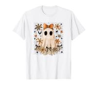 Lazo de Encaje Fantasma de Halloween, Boojee Coquette Bow, Spooky Vibes, Camiseta