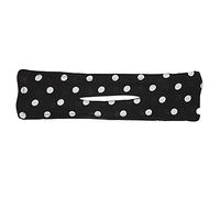 Lazo de tela para moño, bandas para el pelo para mujer, accesorio de peinado duradero, ligero, fácil de llevar, para la vida cotidiana, yoga, correr, bailar, (negro)