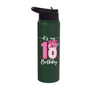 Lazo divertido para fiesta de cumpleaños de 18 años con texto en inglés "It's My 18th Birthday" Stainless Steel Insulated Water Bottle