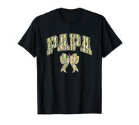 Lazo en forma de coqueta Papa Fleur-de-Lis a juego para el día en familia Camiseta