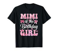 Lazo en forma de coqueta rosa de la familia Mimi Of The Birthday Girl Camiseta