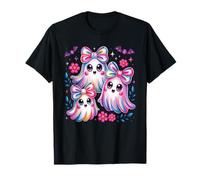 Lazo Familiar con Forma de Fantasma Kawaii, Bonito diseño de Halloween, Color Pastel, Espeluznante Camiseta