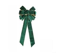 Lazo Festivo para terciopelo con Plata Navidad Lazo Festivo para(Green Velvet Bow)