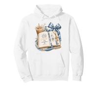 Lazo Floral Cristiano con versículos bíblicos, fe y café, estética Sudadera con Capucha