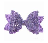 Lazo for el pelo de cuero con purpurina y totalmente cubierto for Clips, lazos boutique for diademas para Tocados(Color13,5Pcs)