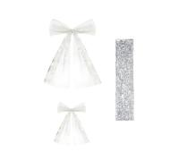 Lazo grande para decoración de habitación, lazo gigante de coqueta para Navidad, cumpleaños, telón de fondo, decoración de fiesta, decoración de boda E1G1