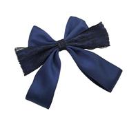 Lazo modificable para el pelo con delicado ribete de encaje, cómodo complemento de tela para trajes casuales, fiestas, moda y pensamientos de regalo, elegantes pinzas de encaje para mujer