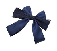 Lazo modificable para el pelo con delicado ribete de encaje, cómodo complemento de tela para trajes casuales, fiestas, moda y pensamientos presentes, pinzas permanentes suaves con cinta