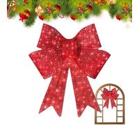 Lazo Para Corona Navideña, Lazos Grandes De Terciopelo Rojo De 60 Cm, A-dornos Navideños Con Lazos Rojos, Lazo Artesanal DIY, A-dorno Para La Punta Del Árbol De Navidad, Para Festivales De Invierno