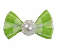 Lazo para el pelo de perros con cuadros verdes mod. Macarena de GogiPet