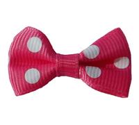 Lazo para el pelo de perros fucsia con lunares grandes "Big Dot" de GogiPet