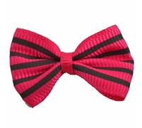 Lazo para el pelo de perros fucsia con rayas negras "Amadeo"