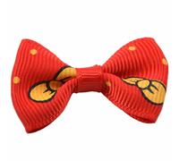 Lazo para el pelo de perros rojo con lazos y puntos de GogiPet