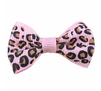 Lazo para el pelo de perros rosa pálido animal print mod. Leo
