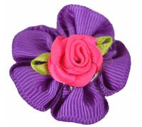 Lazo para el pelo de perros violeta "Rose" de GogiPet