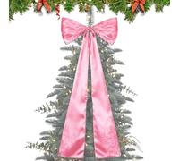 Lazo Para La Cima Del Árbol De Navidad | Decoración Gigante Para El Hogar 114x46 cm - de Lazo Para la Copa del Árbol de Navidad,Para Bodas Fiestas Pared Puerta Entrada Porche Patio Jardín Escalera Ven