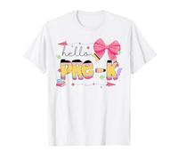 Lazo para lápices de coqueta de regreso a clases Hello Pre-k Teacher Camiseta