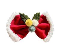 Lazo rojo para el pelo, clip para el pelo, lazos de Navidad rojos, lazos de Navidad para manualidades, hermosos clips de lazo, cinta roja para el cabello, bonitos accesorios de Navidad para fiestas de