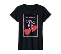 Lazo romántico con Forma de Coqueta con Forma de corazón de Cerezo de Ma Chérie, Estilo Retro Camiseta