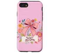 Lazo rosa con estampado floral Ever In the World para la mejor mamá del mundo Carcasa para iPhone SE (2020) / 7 / 8