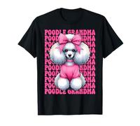 Lazo Rosa con Forma de Coqueta para Perro Poodle Grandma Nana Camiseta