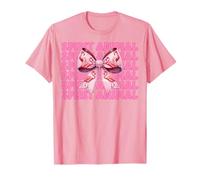 Lazo Rosa con Forma de Coqueta Spirit Animal Flamingo para niña y mamá Camiseta
