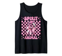 Lazo Rosa con Forma de Coqueta Spirit Animal Flamingo para niña y mamá Camiseta sin Mangas