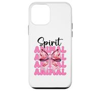 Lazo Rosa con Forma de Coqueta Spirit Animal Flamingo para niña y mamá Carcasa para iPhone 12 Mini