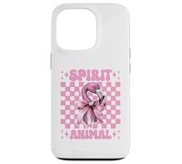 Lazo Rosa con Forma de Coqueta Spirit Animal Flamingo para niña y mamá Carcasa para iPhone 13 Pro
