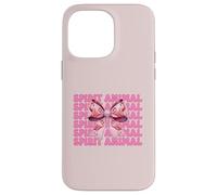 Lazo Rosa con Forma de Coqueta Spirit Animal Flamingo para niña y mamá Carcasa para iPhone 14 Pro MAX