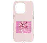 Lazo Rosa con Forma de Coqueta Spirit Animal Flamingo para niña y mamá Carcasa para iPhone 15 Pro