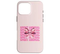 Lazo Rosa con Forma de Coqueta Spirit Animal Flamingo para niña y mamá Carcasa para iPhone 16 Pro MAX