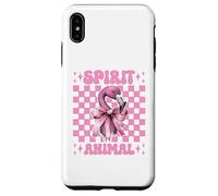 Lazo Rosa con Forma de Coqueta Spirit Animal Flamingo para niña y mamá Carcasa para iPhone XS MAX