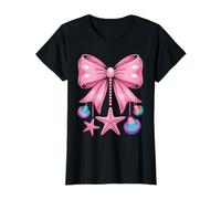 Lazo Rosa, Concha Marina, Estrella de mar, Pastel, estética Kawaii Camiseta