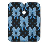 Lazos Azules Mujer Hombre Capas Cortar Pelo Ligero Capa De Barbero Con Cierre A Gancho Capas De Corte Peluquería Para Corte De Pelo Peinado Salón 168X140Cm