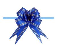 Lazos con Cinta de Regalo Lazos for envolver regalos (20 unidades/juego). Decoración colorida for fiestas de cumpleaños, bodas, Halloween y Navidad. Hechos a mano for decorar cajas(Deep Blue)