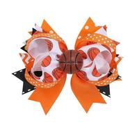 Lazos de baloncesto para el pelo de 4.5 pulgadas para niñas, accesorios deportivos para el cabello, clip para el pelo para mujeres, pasadores de pelo para niños, lazos de animación de baloncesto,