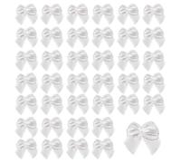 Lazos de cinta de satén, 200 mini lazos de cinta para cuentas de mano, apliques de costura, manualidades, accesorios para el cabello, boda, fiesta de cumpleaños, decoración de bricolaje, manualidades,