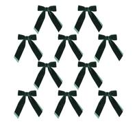 Lazos de cinta de terciopelo, lazos rojo vino, encantador de corona de festivo, festivo ajustable, 10 piezas para interiores y exteriores, hogar, árbol genealógico de