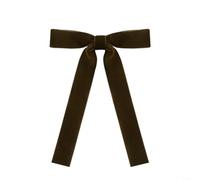 Lazos de cinta de terciopelo para árbol de Navidad con lazos dorados de alambre, 13 x 18 cm, juego de 36 unidades, rojo/negro/blanco/verde, para decoración navideña y embalaje de regalo (black curries