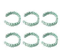 Lazos de Cortina Hechos a Mano, Cuerda de algodón, alzapaños de Cortina, Soportes Trenzados para habitación Elegante, 6 uds, Cuerda con Natural