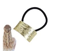 Lazos de metal para el pelo, diseño geométrico de cola de caballo, coleta de caballo, diadema de moda, lazos de metal para el pelo para amigos, familia, mujeres, niñas, uso diario