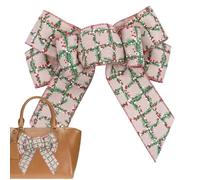 Lazos de Navidad para el árbol de Navidad | Cinta de a cuadros joyas - Lazos de Navidad para coronas de Adviento - Para decoración de fiestas, bodas, guirnaldas, manualidades, regalo