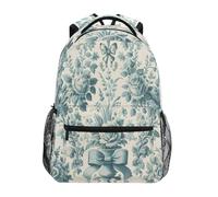 Lazos De Rosas De Toile Mochila Informal Unisex Mochila Escolar Antirrobo Mochilas Para Vuelta Al Cole Colegio Mujer 29X40Cm