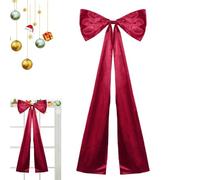 Lazos De Terciopelo Navideños, Lazo Grande Para Adornos De Fiestas Navideñas, Moño De Terciopelo Para Remate De Árbol, para la Cocina, Exterior, Granja, Pared, Interior, Manualidades, Mujeres y Hombre