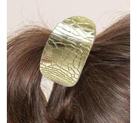 Lazos dorados para el pelo, diseño geométrico, coleta, diadema para cola de caballo, diadema de cola de caballo, puños dorados de , lazos de metal para , bodas, viajes, ocasiones especiales