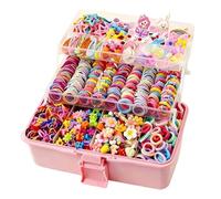 Lazos elásticos de goma para el pelo, pinzas para el pelo para niñas, horquillas para el pelo, kit de peinado para niños, colección de clips coloridos para niñas, paquete de decoración de para
