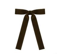 Lazos festivos de terciopelo para árboles de Navidad equipados con lazos dorados para una fijación segura y elegante decoración navideña (curry negros)