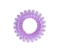 Lazos for el cabello transparentes for mujer, 2 uds., cordón telefónico, Scrunchies, Simple en espiral for teléfono, banda elástica for, accesorios for para coletas para mujeres y niñas(PURPLE)