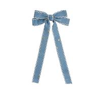 Lazos largos para el pelo, lazo de encaje, clip para el pelo coreano, clip para el pelo para mujer, soporte para trenzas antideslizantes, decoración para el cabello